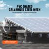 VEVOR Vogelschutz für Solarmodule, 15,2 cm x 30,4 m, Taubenabwehr Solaranlagengitter mit 100 Edelstahl-Verschlüssen, Solarmodul-Schutz mit rostfreier PVC-Beschichtung, 12 mm Drahtrollengeflecht – Bild 3