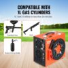VEVOR PCP-Luftkompressor, 4500 PSI/30 MPa tragbarer PCP-Luftgewehrkompressor – Eingebautes Wasser- und Lüfterkühlsystem, Auto-Stopp DC12 V/AC230 V Paintball-Tankkompressor für Luftgewehr, Tauchflasche – Bild 5