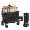 VEVOR Bollerwagen 1320 x 565 x 1065 mm Kinderwagen aus 600D Oxford-Stoff mit PVC-Beschichtung Strandwagen wasserdicht, UV-beständig max. 204 kg Tragfähigkeit Transportkarre Gerätewagen Handwagen