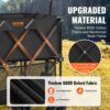 VEVOR Bollerwagen 1320 x 565 x 1065 mm Kinderwagen aus 600D Oxford-Stoff mit PVC-Beschichtung Strandwagen wasserdicht, UV-beständig max. 204 kg Tragfähigkeit Transportkarre Gerätewagen Handwagen – Bild 3