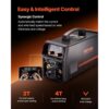 VEVOR MIG-Schweißgerät, 200 A synergetische MIG-Schweißmaschine, 4-in-1-Gas-MIG/Flux Core-MIG/Stick/Lift-TIG-Mehrprozess-Welder mit IGBT-Wechselrichtertechnologie und LCD-Bildschirmanzeige – Bild 4