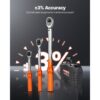 VEVOR Klick-Drehmomentschlüssel (3-tlg.) 1/4 3/8 1/2 Zoll Antrieb Zweiwege-Drehmomentschlüssel-Set mit Zweibereichsskalen, 72 Zähne ±3 % hohe Präzision legierter Stahl für Autoreparatur – Bild 3