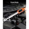 VEVOR digitaler Drehmomentschlüssel Set mit 1/2 3/8 Zoll Antrieb 72 Zähne ±2 % präziser elektronischer Drehmomentschlüssel mit voreingestelltem Wert & Summer & LED-Benachrichtigung Autoreparatur – Bild 5