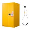 VEVOR Brennbarer Lagerschrank 246 L, 96,4 x 86,4 x 165,1 cm Brandschutzschrank mit Verstellbarem Regal, Kaltgewalzter und Verzinkter Stahl-Brandschutzschrank, für Gewerbliche, Industrielle Nutzung