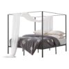 VEVOR Himmelbettrahmen (Kingsize), Metallhimmelbett (363 kg belastbar) mit Himmelbett-Design, robuste Stahllattenstütze, Stauraum unter dem Bett, kein Boxspring erforderlich, Netzrahmen Schwarz VEVOR Himmelbettrahmen (Kingsize), Metallhimmelbett (363 kg belastbar) mit Himmelbett-Design, robuste Stahllattenstütze, Stauraum unter dem Bett, kein Boxspring erforderlich, Netzrahmen Schwarz