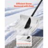 VEVOR Schneeschaufel, 400 mm breite Schneeräumer aus Aluminiumlegierung, Schneeschieber, Schneeschippe, Schneeschüppet, abnehmbares & leichtes Schneeräumwerkzeug für Garten, Auto, Camping – Bild 2