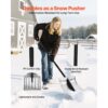 VEVOR Schneeschaufel, 400 mm breite Schneeräumer aus Aluminiumlegierung, Schneeschieber, Schneeschippe, Schneeschüppet, abnehmbares & leichtes Schneeräumwerkzeug für Garten, Auto, Camping – Bild 5