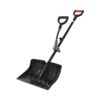 VEVOR Schneeschaufel, 455x320 mm Schneeräumer mit D-förmigen Griffen und Hilfsgriff, Schneeschippe, Schneeschüppe, leichtes Schneeräumwerkzeug für Garten, Auto, Camping im Freien