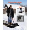 VEVOR Schneeschaufel, 420x340 mm Schneeräumer mit D-förmigen Griffen & Aluminiumklinge, Schneeschieber, Schneeschippe, Schneeschüppe, Schneeräumwerkzeug für Garten, Auto, Camping im Freien – Bild 3