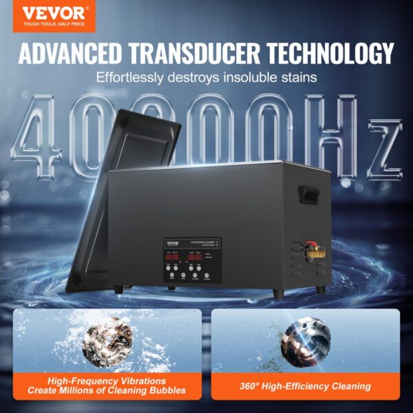 VEVOR Ultraschallreiniger 600 W digitales Ultraschallreinigungsgerät 30 L mit verbesserter Entgasung – Bild 2