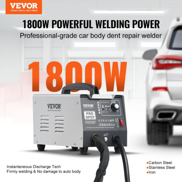 VEVOR Ausbeulspotter, 1,8 kW Punktschweißgerät, Autokarosserie-Punktschweißgerät – Bild 2