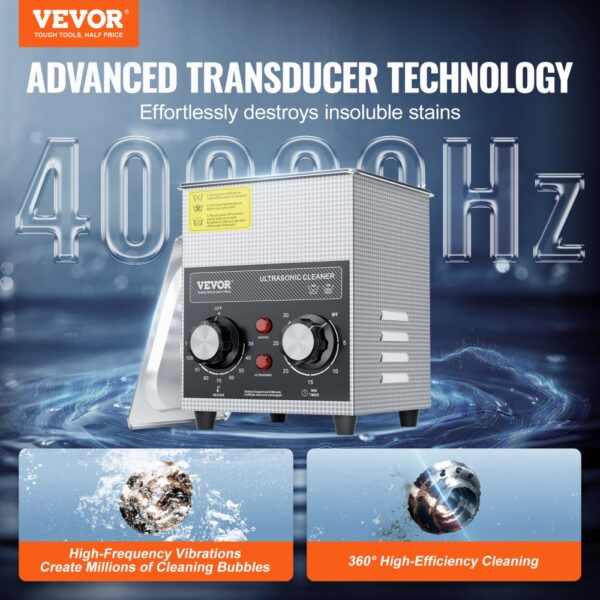 VEVOR 2 L Ultraschallreiniger mit Heiztimer & Korb professionelle digitale Ultraschall Reinigungsgeräte – Bild 2 VEVOR 2 L Ultraschallreiniger mit Heiztimer & Korb professionelle digitale Ultraschall Reinigungsgeräte – Bild 2