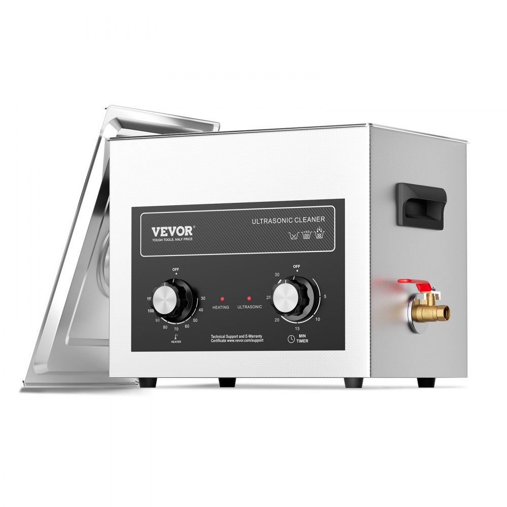 VEVOR 10 L Ultraschallreiniger mit Heiztimer & Korb, professionelle digitale Schallkavitationsmaschine