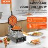 VEVOR kommerzielles Bubble Waffeleisen, Eierpfannkuchenmaschine 1400 W, Temperatur- und Zeitregelung – Bild 2
