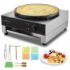 VEVOR elektrischer Crepemaker Crepe-Maschine 3000 W flache Crepe-Grillplatte 40 cm, Temperaturregelung