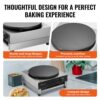VEVOR elektrischer Crepemaker Crepe-Maschine 3000 W flache Crepe-Grillplatte 40 cm, Temperaturregelung – Bild 5