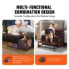 VEVOR Etagenbett für Haustiere mit Treppe, Fenstersitz für Hunde/Katzen mit Stauraum, 1245 x 500 x 660 mm – Bild 3
