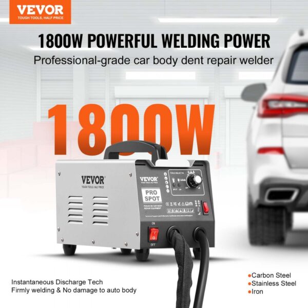VEVOR Ausbeulspotter, 1,8 kW Dent Puller zum Ausbeulenentfernen für Auto- & LKW-Ausbeulenreparatur – Bild 2