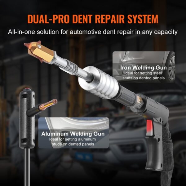 VEVOR Dual Ausbeulspotter Deluxe AL/Fe Dellenreparatur-Set – Bild 5