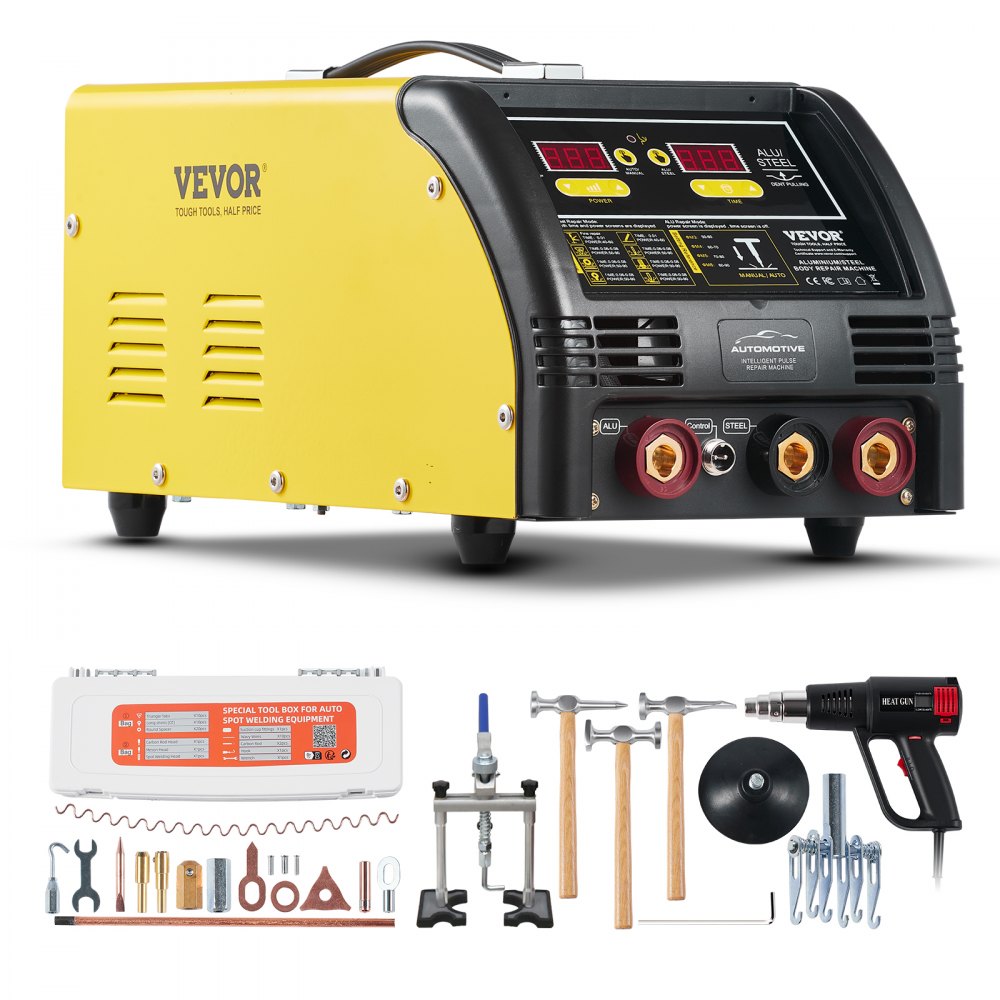 VEVOR Dual Ausbeulspotter Deluxe AL/Fe Dellenreparatur-Set