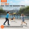 VEVOR Poolzaun 1,21 x 32,91 m, abnehmbarer Kindersicherheitszaun, einfach selbst zu installierender Swimmingpoolzaun, 340 g Teslin PVC-Poolzaunnetz schützt Kinder und Haustiere – Bild 2