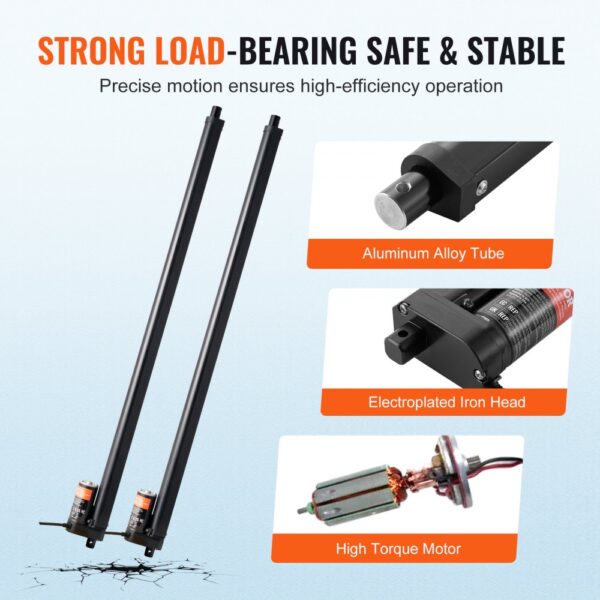 VEVOR 2Stk. 12V Linearaktuator-Kit 76,2cm 0,89cm/s 99,79kg/1000N IP54-Schutz – Bild 5