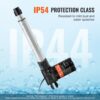 VEVOR 6000N Linear Actuator DC 12V Linearantrieb IP44 Elektrischer Linearmotor 200mm Hublänge Geräuschpegel ≤ 50dB Elektrische Türöffner 5 mm/s Fahrgeschwindigkeit Lineartechnik Verstellantrieb – Bild 4