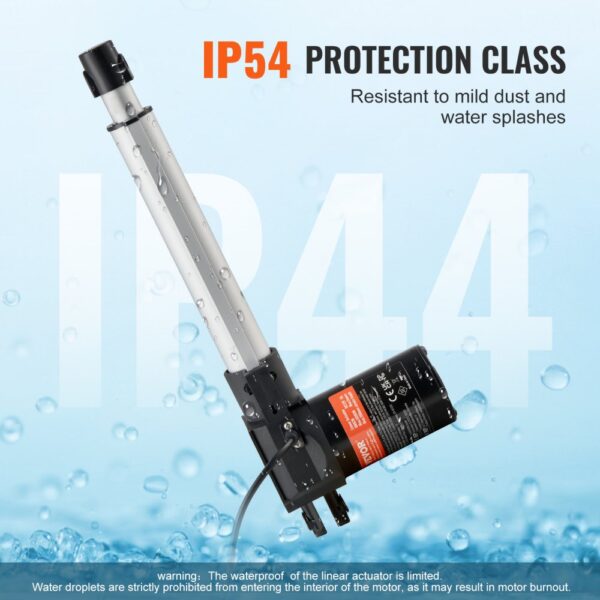 VEVOR 6000N Linear Actuator DC 12V Linearantrieb IP44 Elektrischer Linearmotor 200mm Hublänge Geräuschpegel ≤ 50dB Elektrische Türöffner 5 mm/s Fahrgeschwindigkeit Lineartechnik Verstellantrieb – Bild 4