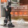 VEVOR Rollbares Airless-Farbspritzgerät, 750 W, 3000 psi, Hocheffizientes Elektrisches Spritzgerät, Farbspritzgeräte Spritzlackiermaschine Hochdruck-Airless-Farbsprühsystem mit 7.6 m Schlauchlänge – Bild 2