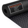 VEVOR Gummimatte 4625 x 1236 mm Bodenmatte SBR-Gummi Bodenbelag 3 mm Dicke Noppenmatte Diamant Tränenblech Bodenmatte Antirutschmatte Gummibelag Ideal für Garagen, Lagerhallen, Fitnessstudios, Gehwege