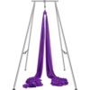 VEVOR Aerial Yoga Hängematte mit Yogarahmen 12 x 2,6 m, Lila Yoga Swing Air Fliegen, Yoga-Schaukel Hammock Swing 250 kg Max. Tragfähigkeit, inkl. Yoga-Socken & Fußpolster, Anti-Gravity-Übungen VEVOR Aerial Yoga Hängematte mit Yogarahmen 12 x 2,6 m, Lila Yoga Swing Air Fliegen, Yoga-Schaukel Hammock Swing 250 kg Max. Tragfähigkeit, inkl. Yoga-Socken & Fußpolster, Anti-Gravity-Übungen