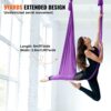 VEVOR Aerial Yoga Hängematte Set 8 x 2,8 m, Lila Aerial Yoga Swing Air Fliegen, Indoor Aerial Yoga Hammock Swing 1000 kg Max. Tragfähigkeit, inkl. Yoga-Socken & Stahlkarabiner & Alu-Drehgelenk – Bild 4