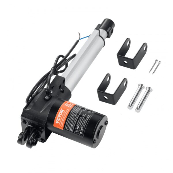 VEVOR 6000N Linear Actuator DC 12V Linearantrieb IP44 Elektrischer Linearmotor 150mm Hublänge Geräuschpegel ≤50dB Elektrische Türöffner 5mm/s Fahrgeschwindigkeit Lineartechnik Verstellantrieb