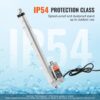 VEVOR 1500N Linear Actuator DC 12V Linearantrieb IP54 Elektrischer Linearmotor 300mm Hublänge Geräuschpegel ≤ 60dB Elektrische Türöffner 5mm/s Fahrgeschwindigkeit Lineartechnik Verstellantrieb – Bild 4