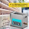 VEVOR 6 L Ultraschallreiniger, 304 Edelstahl, professionelle Drehknopfsteuerung, Ultraschallreiniger mit Heizungstimer für Schmuck, Uhrengläser, Leiterplatten, Kleinteile, zahnärztliche Instrumente – Bild 2