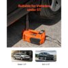 VEVOR elektrischer Wagenheber 5 t Scherenwagenheber mit eingebauter Pumpe, 12 V verstellbarer Reifenwechselersatz mit sicherem Hammer & LED-Licht, tragbares Wagenheber-Set für Limousine SUV Lkw – Bild 3