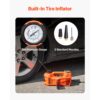 VEVOR elektrischer Wagenheber 5 t Scherenwagenheber mit eingebauter Pumpe, 12 V verstellbarer Reifenwechselersatz mit sicherem Hammer & LED-Licht, tragbares Wagenheber-Set für Limousine SUV Lkw – Bild 5