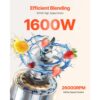 VEVOR Standmixer Smoothie Maker Blender 1600 W 2,5 L professioneller Mixer mit leistungsstarkem Motor, multifunktionaler Mixer zur Lebensmittelverarbeitung für Smoothies / Milchshakes / Säfte – Bild 2