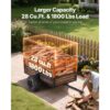 VEVOR Kippanhänger, 800,59 kg, ATV-UTV-Anhänger aus Stahl zum Hinterherziehen, Kipper mit abnehmbarer Rückwand, Gartenanhänger zum Hinterherziehen für Rasenmäher, Traktoren und Gartenabfälle – Bild 4