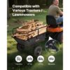 VEVOR Kippanhänger, 226,8 kg, ATV-UTV-Transportanhänger, Kippwagen zum Hinterherziehen mit 40,64 cm Reifen, Handzug oder Fußpedal, Hochleistungs-Hofanhänger für Rasenmäher, Traktor, Gartenabfälle – Bild 2