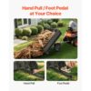 VEVOR Kippanhänger, 226,79 kg Fassungsvermögen, ATV-UTV-Transportanhänger 142x76x70 cm, Kippwagen mit 35,56 cm Reifen, Handzug oder Fußpedal, Hofanhänger für Rasenmähertraktoren – Bild 5