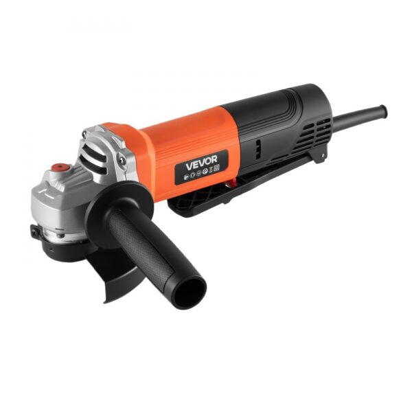 VEVOR Winkelschleifer, 114,3 mm, Trennschleifer, 12.000 U/min, Schleifer mit Kabel & verstellbarem Staubschutz zum Schleifen, Schneiden & Entrosten von Metall (Scheibe nicht im Lieferumfang enthalten)
