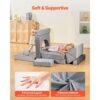 VEVOR modulare Spielcouch Anbausofa für Kleinkinder mit Armlehnen, 28D-Schwamm und Kurzflor, umwandelbare modulare Kindercouch zum Selbermachen, für Spielzimmer Schlafzimmer, 14-teilig, Grau – Bild 5
