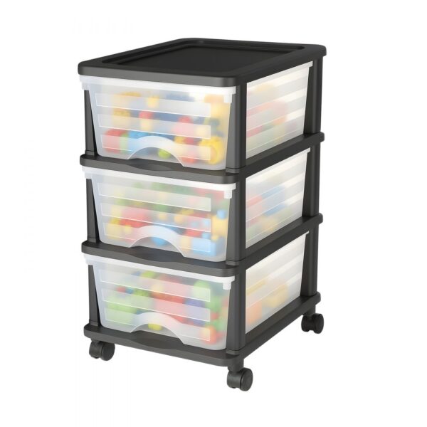 VEVOR Schubladenwagen Schubladenschrank mit 3 Schubladen (17 L / per), rollbarer Schubladen-Container Schubladenbox mit durchsichtigen Behältern für Bürobedarf Bastelräume Klassenzimmer VEVOR Schubladenwagen Schubladenschrank mit 3 Schubladen (17 L / per), rollbarer Schubladen-Container Schubladenbox mit durchsichtigen Behältern für Bürobedarf Bastelräume Klassenzimmer