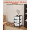 VEVOR Schubladenwagen Schubladenschrank mit 3 Schubladen (17 L / per), rollbarer Schubladen-Container Schubladenbox mit durchsichtigen Behältern für Bürobedarf Bastelräume Klassenzimmer – Bild 4 VEVOR Schubladenwagen Schubladenschrank mit 3 Schubladen (17 L / per), rollbarer Schubladen-Container Schubladenbox mit durchsichtigen Behältern für Bürobedarf Bastelräume Klassenzimmer – Bild 4