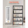 VEVOR Sammlervitrine Vitrinenschrank 5-stöckig, 172 cm hoch, Standvitrine mit natürlicher Holzrahmen (9,07 kg Tragkraft pro Schicht), Standregal Bücherregal für Büro Spielzimmer Wohnzimmer – Bild 5