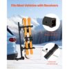 VEVOR Skiboard Snowboard Dachträger für bis zu 6 Paar Ski/4 Snowboards, abschließbarer Skidachträger mit Sicherheitsgurt & Kippzugang, verstellbarer Skihalter passend für die Anhängerkupplung – Bild 3