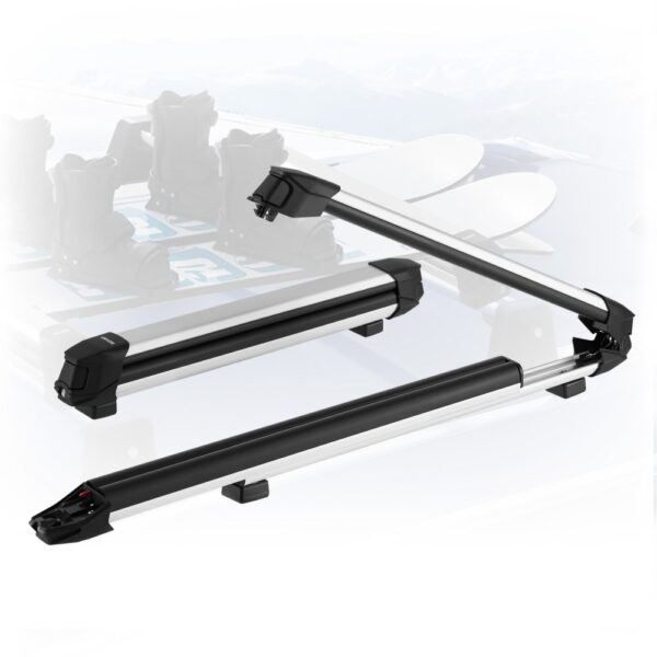 VEVOR Skiboard Snowboard Dachträger für bis zu 6 Paar Ski / 4 Snowboards, abschließbarer Skidachträger mit Gummipolsterung, Skihalter für die meisten geschlitzten Querträger (715 mm Ladebreite) VEVOR Skiboard Snowboard Dachträger für bis zu 6 Paar Ski / 4 Snowboards, abschließbarer Skidachträger mit Gummipolsterung, Skihalter für die meisten geschlitzten Querträger (715 mm Ladebreite)