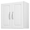 VEVOR Wandschrank für Waschküche, 2-stöckiger Wandhängeschrank mit verstellbarer Ablage, Küchenschrank mit2 Türen, für Küche Bad Wäscherei, 30 x 60 x 60 cm (T x B x H), Oberschrank Weiß