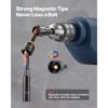 VEVOR Steckschlüsselsatz, 55-tlg., SAE- & Metrisch, Magnetische Steckschlüssel, mit Einsätzen, Verlängerung, Bits & Werkzeugkoffer, für Autoreparaturen, Heimwerkerarbeiten & DIY-Projekte – Bild 3
